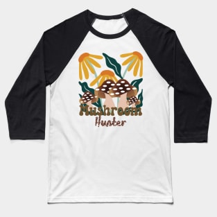 Mushroom Hunting Baseball T-Shirt